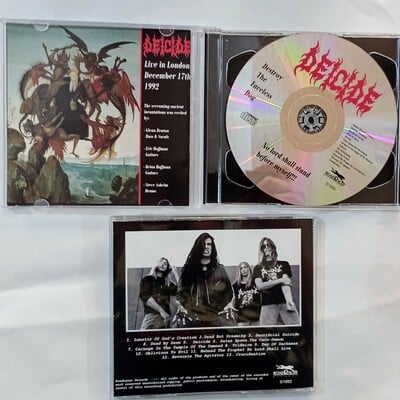 Deicide"   destroy the faceless dog"   cd