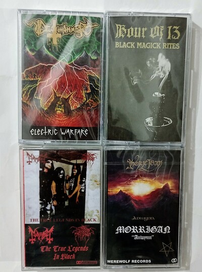  DEATHHAMMER, HOUR OF 13, MAYHEM DARKTHRONE , MORRIGAN Tapes 