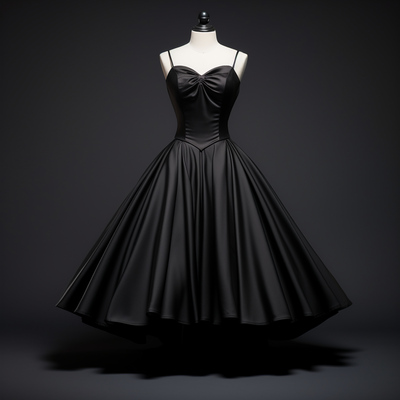 Custom hand made black satin strapless short length lace up back formal prom evening dress brithday elagant clothing w1-18.3 - Thumbnail 4