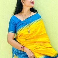 Sambalpuri silk pata  Saree wedding and festival  party wear silk Saree  - Thumbnail 1