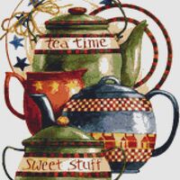 Teatime Stuff Cross Stitch Pattern - Thumbnail 1