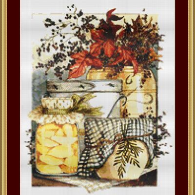 Preserves cross stitch patttern
