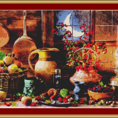 Fruit cross stitch pattern