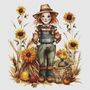 Scarecrow Cross Stitch Pattern-1