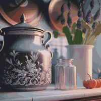 Kitchen Decoration Cross Stitch Pattern - Thumbnail 1