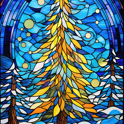 Winter cross stitch pattern