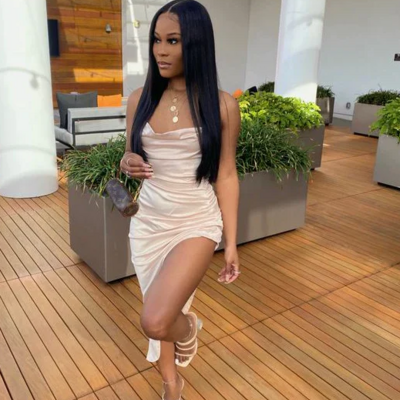 Sexy tea length tight prom dresses - Thumbnail 2