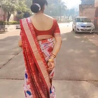Sambalpuri pasapali pata  silk Saree odisha Handloom wedding and festival party wear silk Saree  - Thumbnail 2