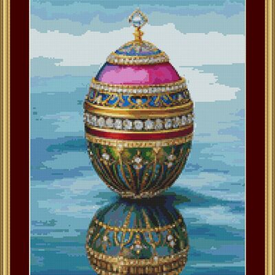 Faberge egg cross stitch pattern - Thumbnail 5