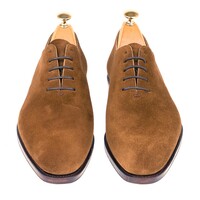 New Handmade Men's SNUFF SUEDE WHOLECUT OXFORDS Shoes - Thumbnail 2