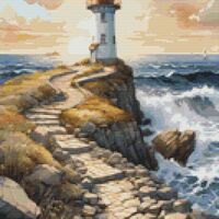 Lighthouses Cross Stitch Pattern - Thumbnail 1
