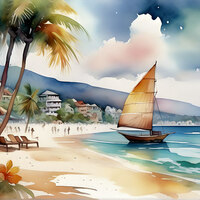 Boracay Island Cross Stitch Pattern - Thumbnail 2