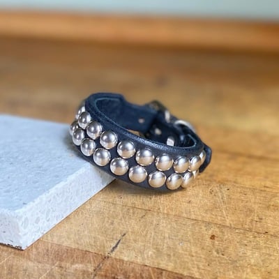 2 row medium domes wristband