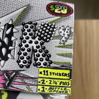 Punky-Punky Sticker/Pin Pack - Thumbnail 4