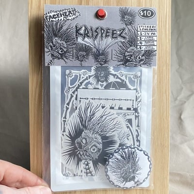 Krispeez sticker/pin pack