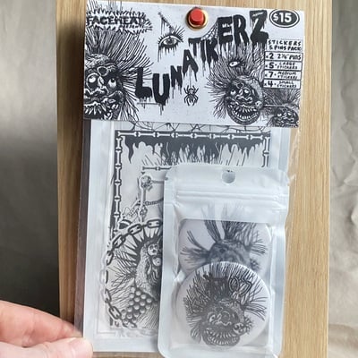 Lunatikerz sticker/pin pack