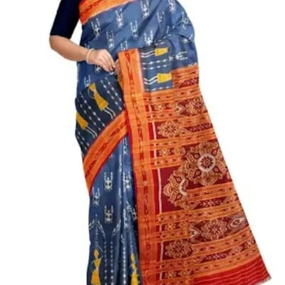  sambalpuri silk pata  saree wedding and festival  party wear silk saree 