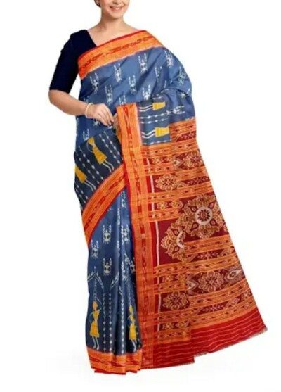  Sambalpuri silk pata  Saree wedding and festival  party wear silk Saree 