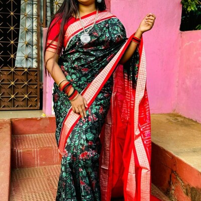   buy authentic handcrafted odisha barpali sambalpuri khandua silk  saree online