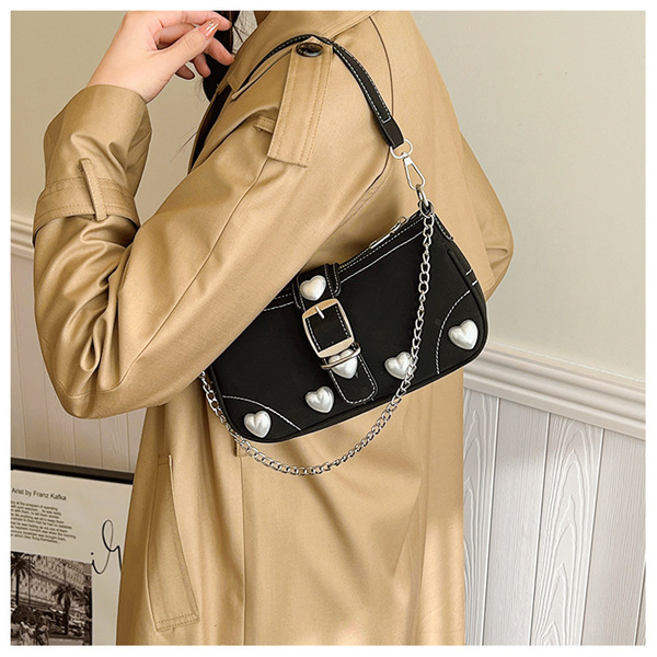 Fashion Pearl Heart Shoulder Bag
