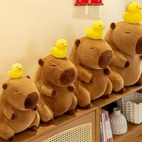 Cute Capybara With Duck Plush Toy - Thumbnail 4