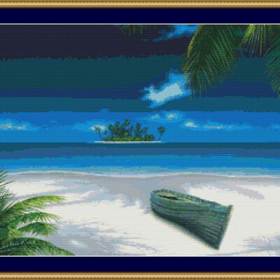 Beached cross stitch pattern