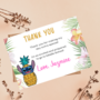 Stitch Aloha Birthday Invitation and Thank You Card Set | Tropical Hawaiian Celebration Duo-2