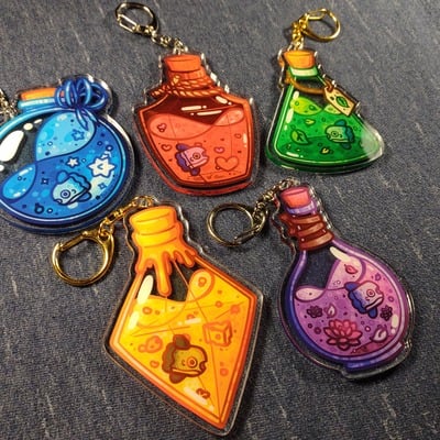 Mola potion  acrylic keychains