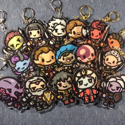 Baldur's gate 3 acrylic keychains