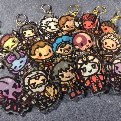 Baldur's gate 3 acrylic keychains