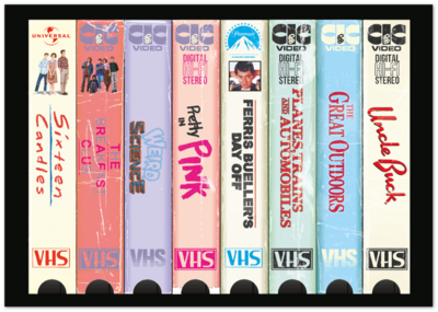 John Hughes VHS Movie Print