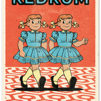Redrum - 80s horror movie inspired print