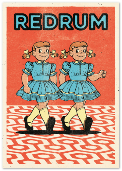 Redrum - 80s Horror Movie Inspired Print