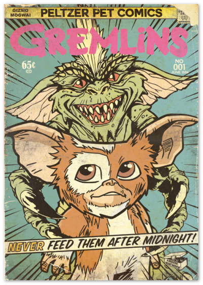 Gremlins Comic Cover - 80s Horror Movie Inspired Print