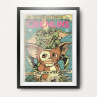 Gremlins Comic Cover - 80s Horror Movie Inspired Print - Thumbnail 1