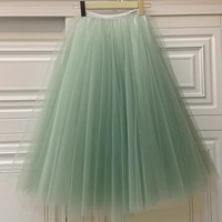 Women A line Circle Tulle Skirt Purple High Waisted Tulle Tutu Skirt Holiday Tulle Skirt Custom Plus Size - Thumbnail 6