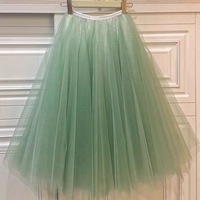Women A line Circle Tulle Skirt Purple High Waisted Tulle Tutu Skirt Holiday Tulle Skirt Custom Plus Size - Thumbnail 9