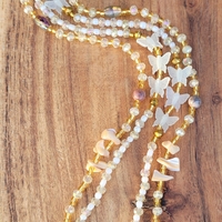 SO OSHUN☀️ GLOW IN THE DARK✨️ CRYSTAL & GEMSTONE HANDMADE WAIST BEAD SET by Nubian Collection Artwear 🎨  - Thumbnail 1