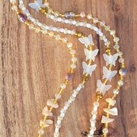 SO OSHUN☀️ GLOW IN THE DARK✨️ CRYSTAL & GEMSTONE HANDMADE WAIST BEAD SET by Nubian Collection Artwear 🎨  - Thumbnail 2