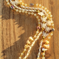 SO OSHUN☀️ GLOW IN THE DARK✨️ CRYSTAL & GEMSTONE HANDMADE WAIST BEAD SET by Nubian Collection Artwear 🎨  - Thumbnail 3