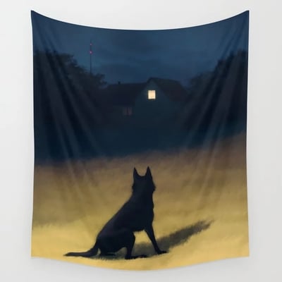 Night in the hills - wall tapestry - Thumbnail 3
