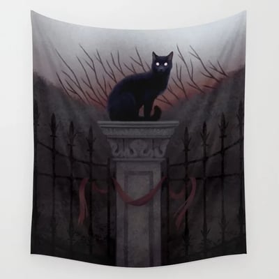 Silent watcher - wall tapestry - Thumbnail 4