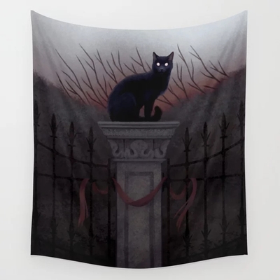 Silent Watcher - Wall Tapestry