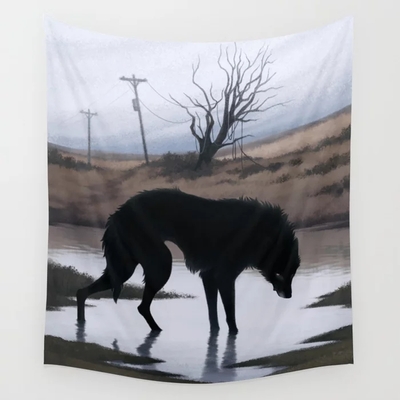 Sign of the Wolf - Wall Tapestry