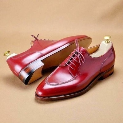 New-red/maroon-handmade guanine leather shoes casualformal for men-leather sole