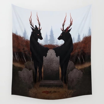 The Mourners - Wall Tapestry