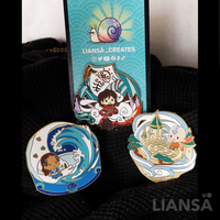 ATLA: Air Temple Gold-plated Enamel Pin - Thumbnail 2