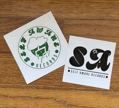 Self aware (new) logo sticker pack