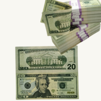 Fake Money 350 Pieces X $20 Double sided  prop dollar ,Full print  replica bills for movie,video,gift,play game - Thumbnail 1