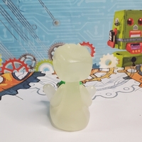 Radioactive Robot glows in the dark Robot Figure  Resin Art Toy Kawaii Desk Friend Gift - Thumbnail 5